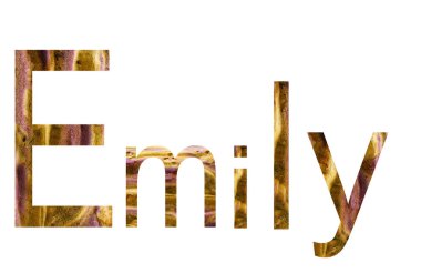 Adı Peter İngilizce beyaz arka plan ile çevrili