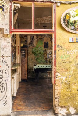 Budapeşte, Macaristan - Haziran 2019. Budapeşte'nin ünlü antik barı. Turist için onun atraction.