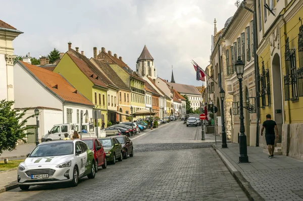 Budapest Hungría Junio 2019 Calle Budapest Hungría Con Gente Ellos — Foto de Stock