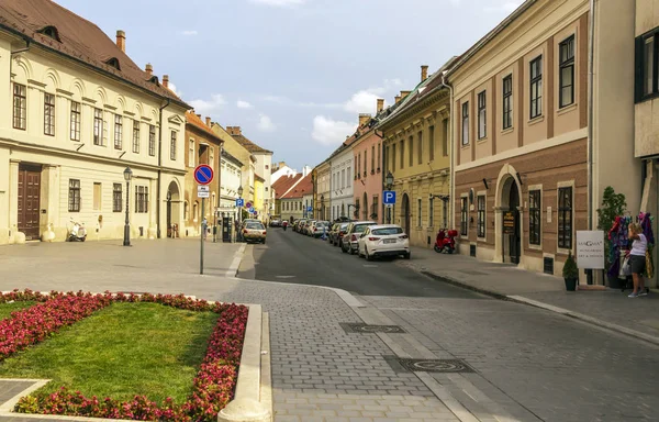 Будапешт Венгрия Июнь 2019 Года Улица Будапешта Пасмурный День Можете — стоковое фото