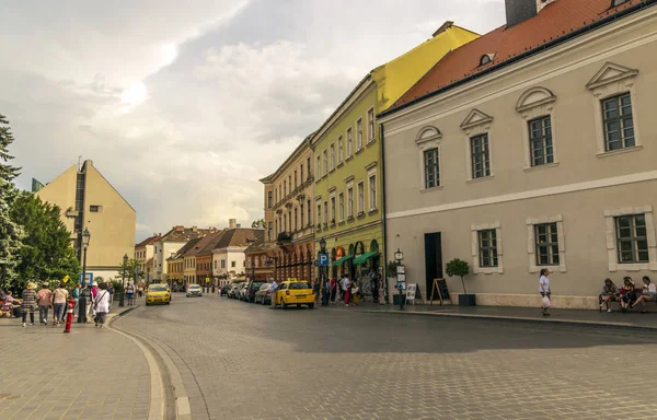 Budapešť Maďarsko Červen 2019 Ulice Budapešti Oblačné Dny Můžete Prohlédnout — Stock fotografie