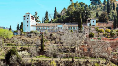 Alhambra Nasrid'in harikasının içinde yer alan bahçeler