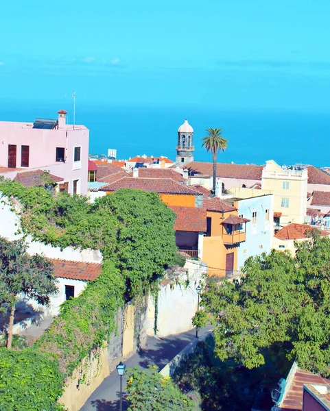 Uitzicht op de Spaanse stad La Orotava — Stockfoto