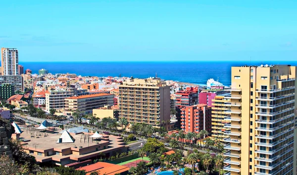 Tenerife 'deki Puerto de la Cruz' un hava manzarası — Stok fotoğraf