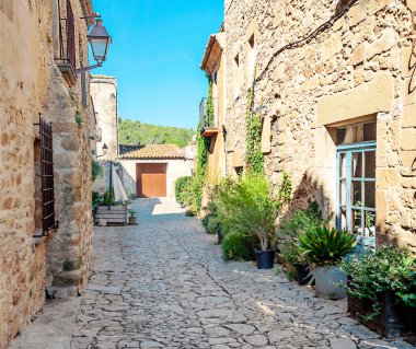 Katalonya 'daki Peratallada Köyü