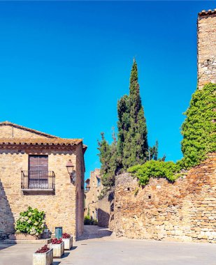 Katalonya 'daki Peratallada Köyü