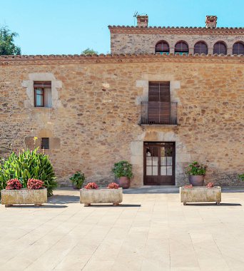 Katalonya 'daki Peratallada Köyü