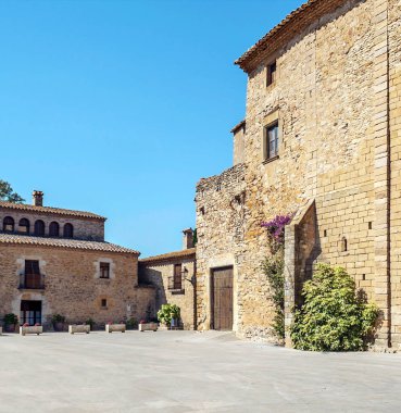 Katalonya 'daki Peratallada Köyü