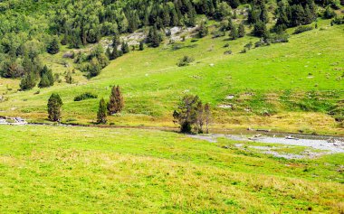 Pireneler 'deki Benasque vadisindeki dağlar