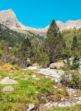Pireneler 'deki Benasque vadisindeki dağlar