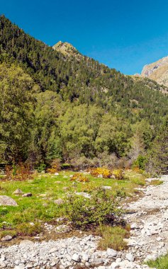 Pireneler 'deki Benasque vadisindeki dağlar