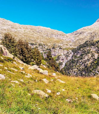 Pireneler 'deki Benasque vadisindeki dağlar