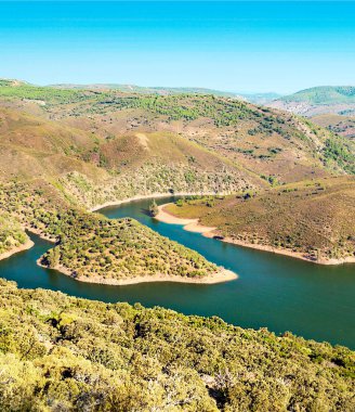 Rio Tajo Monfrague 'ın doğal parkında