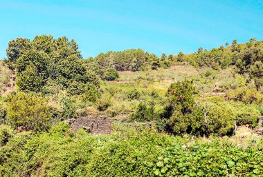 Monfrague 'ın doğal parkındaki dağlar