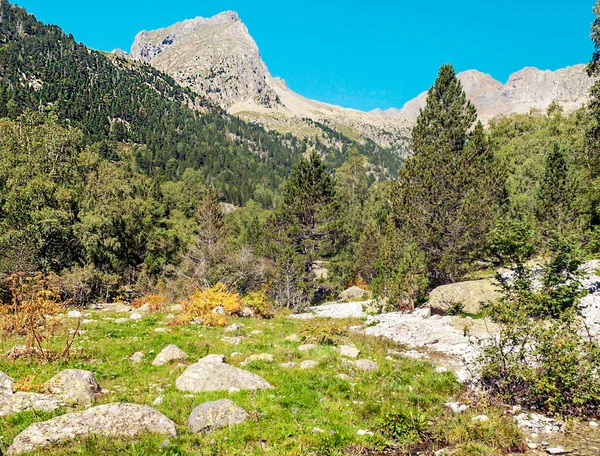 Hory Údolí Benasque Pyrenejích — Stock fotografie