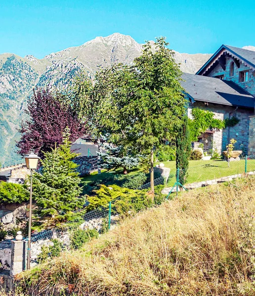 Village Benasque Mountains Pyrenees — Stock Photo, Image