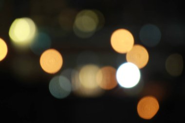 Bokeh ışık ışık turuncu beyaz