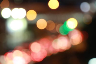 Bokeh ışık ışık turuncu beyaz