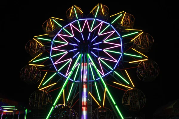 Ljus Lampa Mätning Lig Blomma Ljus Starlight Pariserhjul — Stockfoto