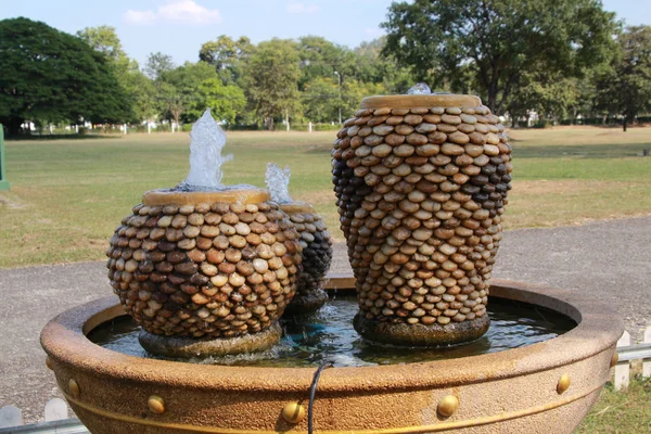 Fountain Pot Stones Pot — Stock Photo, Image