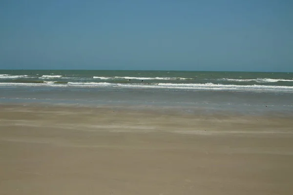 Zee Strand Zandbaai Wave Water Zomer Achtergrond — Stockfoto