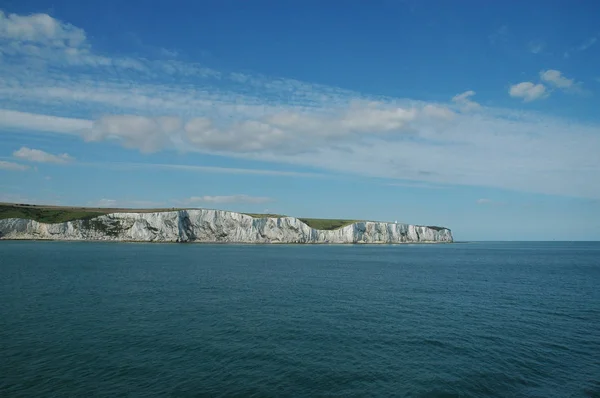 White Chalk Cliffs Dover Seen English Channel — Stock Photo, Image