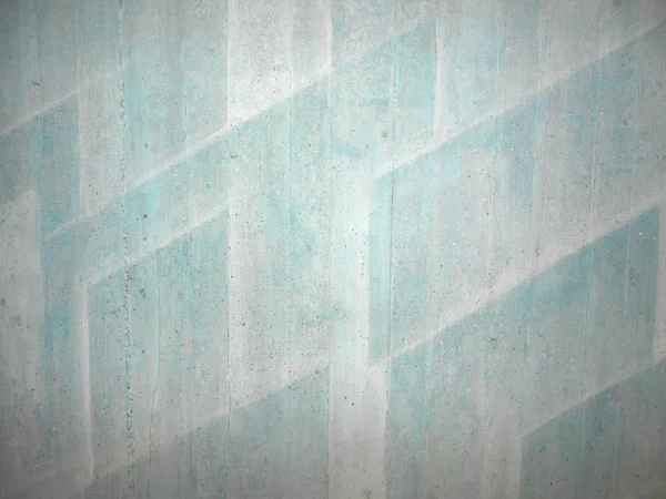 Rough Cement Wall Painted Geometrical Pattern Turquoise Color — Stock Photo, Image