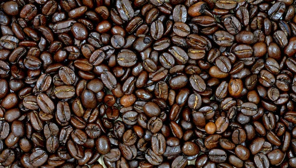 Organik arabica kahve espresso café için kavrulmuş fasulye karanlık