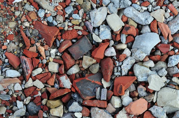 Pavimento ricoperto di pietre schiacciate — Foto Stock