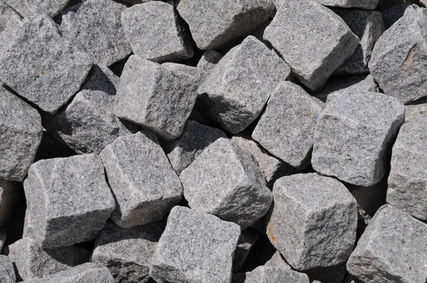 Heap of granite paving stones — Stock Photo, Image