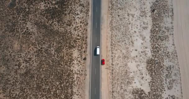 Bir Araba Takip Spanya Yol — Stok video