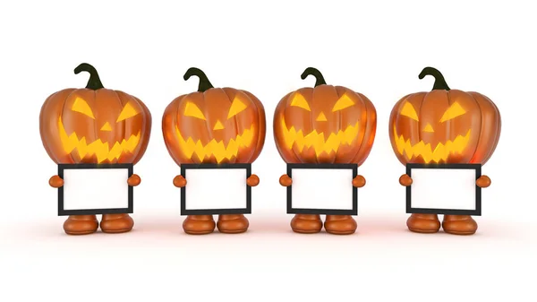 Labu Halloween Rendering — Stok Foto