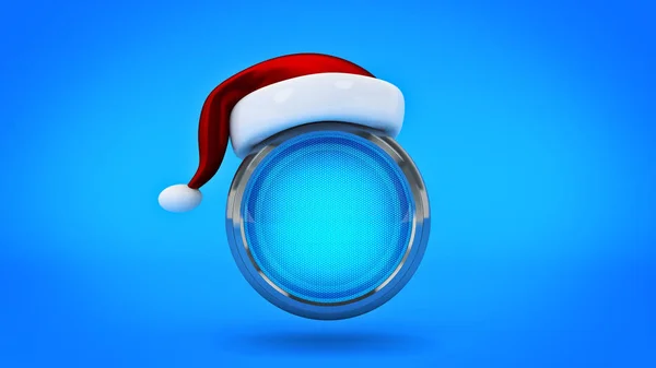 Computer Button Concept Merry Christmas Rendering — Stock Photo, Image