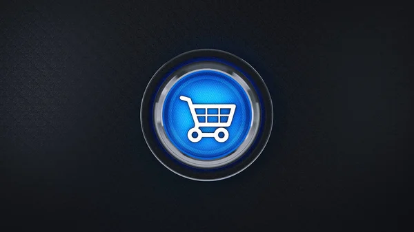 Commerce Icona Lucida Shopping Auto Rendering — Foto Stock