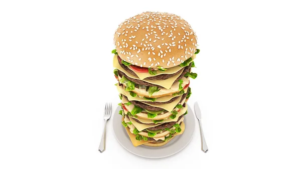 Hamburger Tornet Rendering — Stockfoto