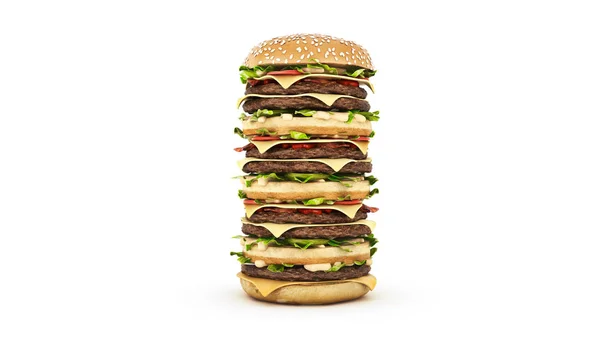 Hamburger Tornet Rendering — Stockfoto