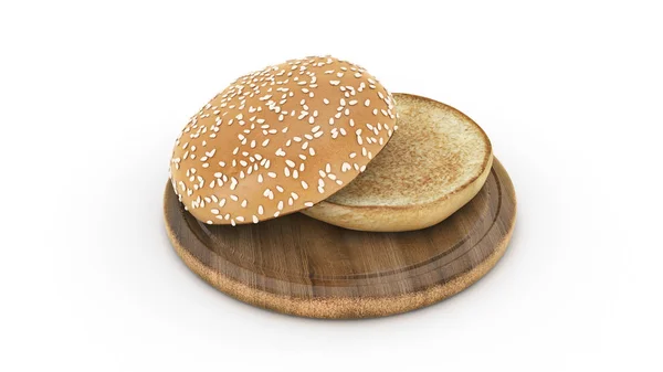 Otevři Burger Housku Prostorové Vykreslování — Stock fotografie