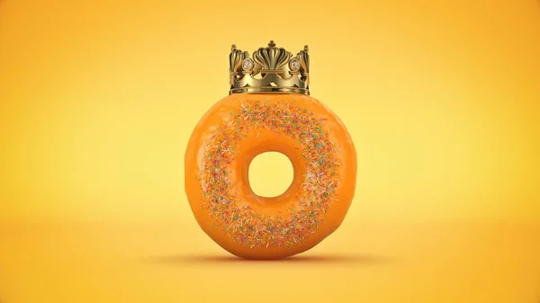 Köstlicher King Donut Darstellung — Stockfoto