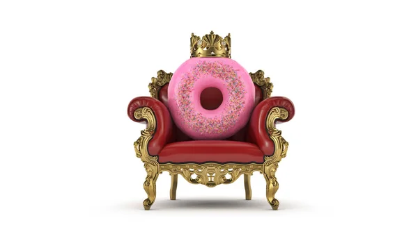 Köstlicher King Donut Darstellung — Stockfoto