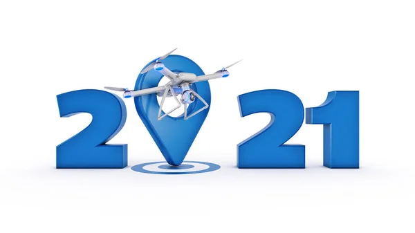 2021 New Year Sign 렌더링 스톡 사진