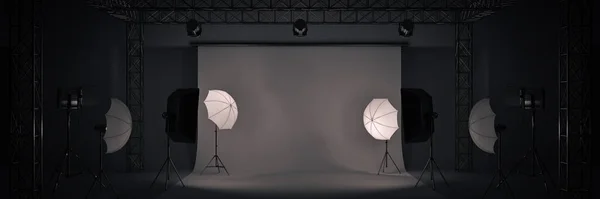 Photo Studio Rendering — Stock Photo, Image