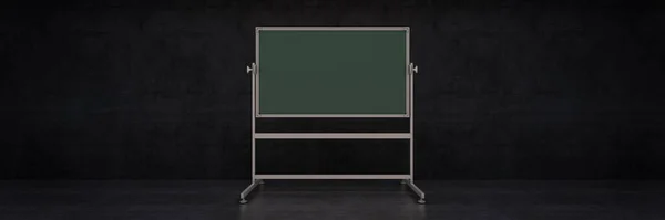 暗い背景を持つBlackboardまたは黒板 3Dレンダリング — ストック写真