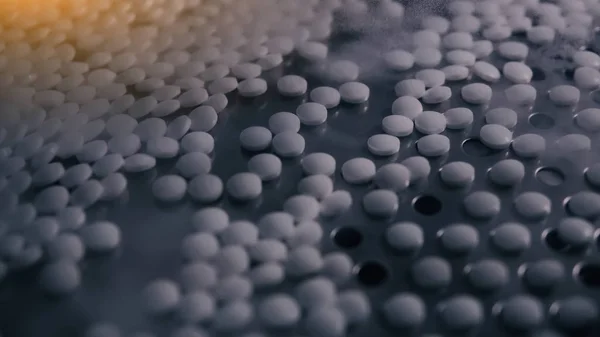 Hap, Tablet üretim süreci. Endüstriyel Eczacılık kavramı. Fabrika ekipman ve makine.