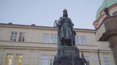 Iv. Charles Heykeli Haçlılar meydanında, Prag, Çek Cumhuriyeti