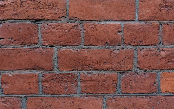 Ziegelmauer. die Textur des Gebäudes. roter Ziegel — Stockfoto