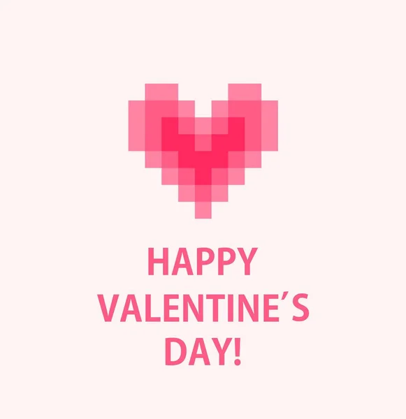 Blahopřání Pro Valentinky Den Abstraktní Srdce — Stockový vektor
