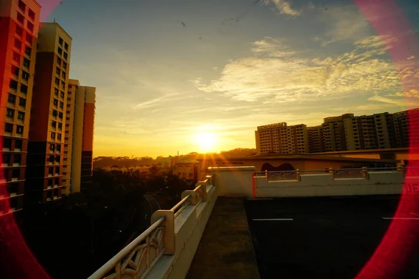 Manipuleren Van Lens Flare Voor Stelletje Nood — Stockfoto