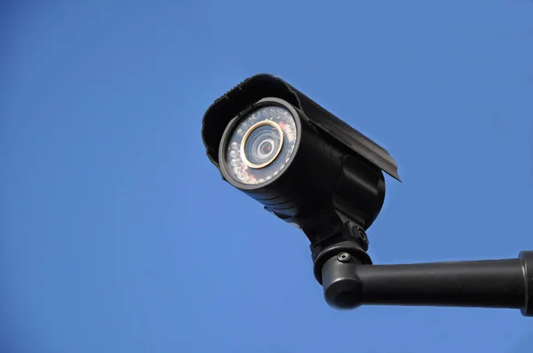 Nowoczesna Kamera Ścianie Koncepcja Nadzoru Monitorowania — Zdjęcie stockowe