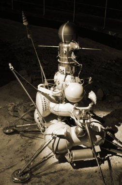 25 Ocak 2019 - Moskova / Rusya Federasyonu: toprak ay yüzeyinde örnekleme için Sovyet ay İstasyonu