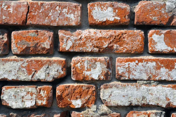 Texture of red brick wall. Preparation for designers. — Stock Photo, Image
